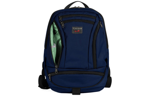 The Synapse 19 in Deep Blue Ballistic with Seafoam (pale green with white grid) 200 Halcyon interior.